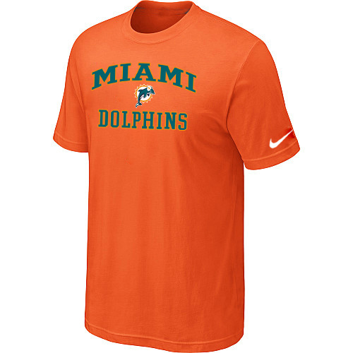 Nike Miami Dolphins Heart & Soul NFL T-Shirt - Orange